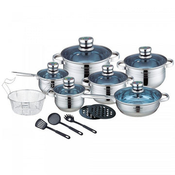 Batería de Cocina Royalty Line 1801BM Acero 18 Piezas