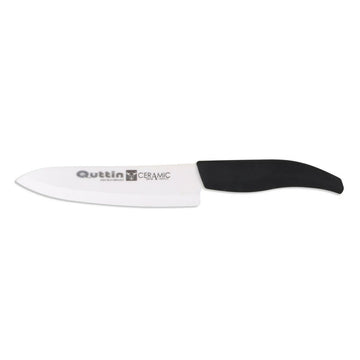 Cuchillo Chef Quttin   Cerámica Negro 15 cm