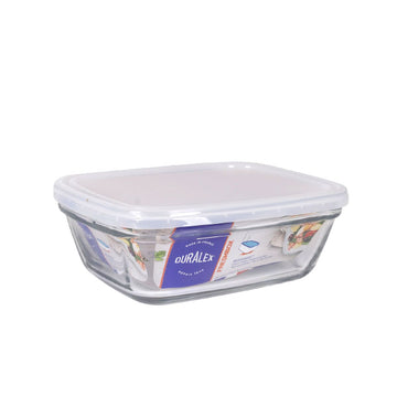 Fiambrera Rectangular con Tapa Duralex Freshbox 1,1 L Transparente Rectangular