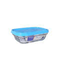 Fiambrera Rectangular con Tapa Duralex Freshbox Azul 400 ml