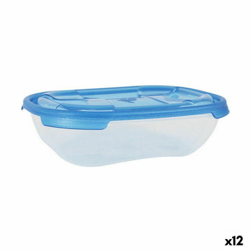 Set de Fiambreras Tontarelli Nuvola 500 ml Azul Rectangular 4 Piezas (12 Unidades)