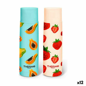 Termo de Viaje ThermoSport Frutas Acero Inoxidable 500 ml (12 Unidades)