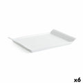 Bandeja de Aperitivos Quid Gastro Fresh 26 x 18 cm Cerámica Blanco (6 Unidades)