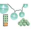 Guirnalda de Bolas LED Ø 6 cm Menta 2 m