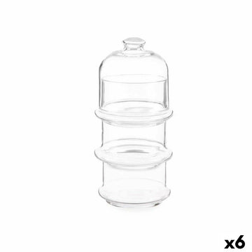 Tarro Patisserie Bombones Transparente Vidrio 10 x 25 x 10 cm (6 Unidades)