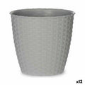 Macetero Stefanplast Gris Plástico 19 x 17,5 x 19 cm (12 Unidades)