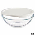 Fiambrera Redonda con Tapa Chefs Blanco 595 ml 14 x 6,3 x 14 cm (6 Unidades)