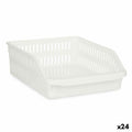 Organizador para Nevera Blanco Plástico 26 x 9,3 x 30,5 cm (24 Unidades)