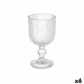 Copa de vino Rayas Transparente Vidrio 260 ml (6 Unidades)