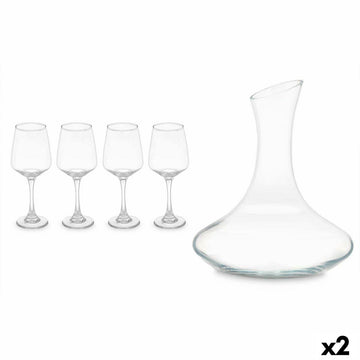 Set de jarra con vasos 420 ml 1,8 L (2 Unidades)