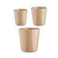 Set de Macetas Ø 14 cm Ø 22 cm Ø 17 cm Cónica 3 Piezas Beige