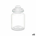 Tarro Transparente Vidrio 900 ml (12 Unidades) Con Tapa