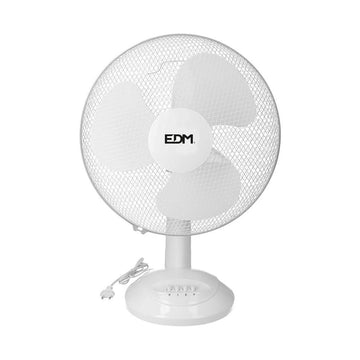 Ventilador de Sobremesa EDM Blanco 35 W Ø 30 x 48 cm