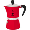 Cafetera Italiana Bialetti Rainbow Rojo Metal Aluminio 60 ml